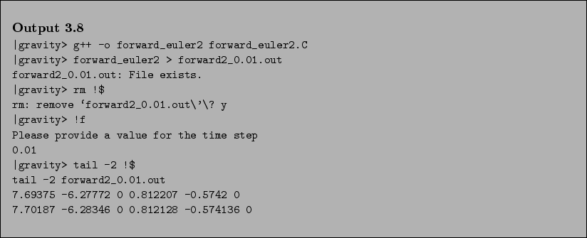 \begin{Output}
\small\verbatiminput{chap3/csh_sample.output} \end{Output}