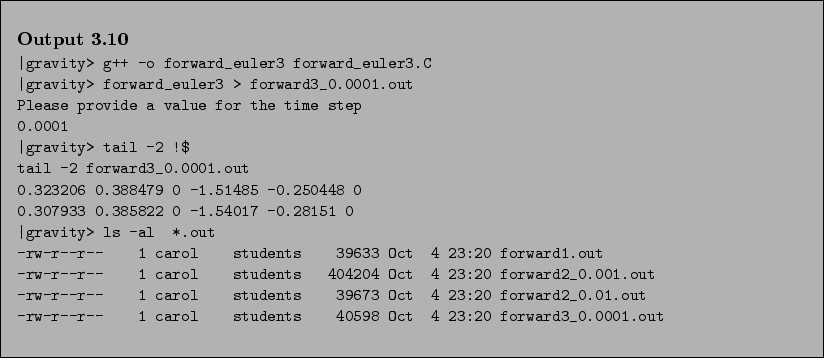 \begin{Output}
\small\verbatiminput{chap3/forward3.output} \end{Output}