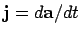 ${\bf j}= d{\bf a}/dt$