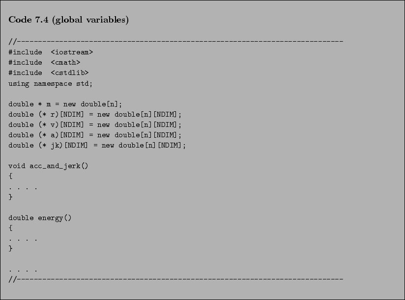\begin{Code}[global variables]
\begin{small}
\begin{verbatim}//---------------...
...---------------------------------------------\end{verbatim}\end{small}\end{Code}